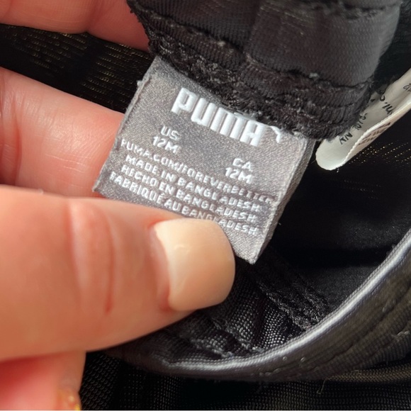 Puma White and Dark Green Matching Set 12M Infant Baby Toddler - Picture 4 of 5